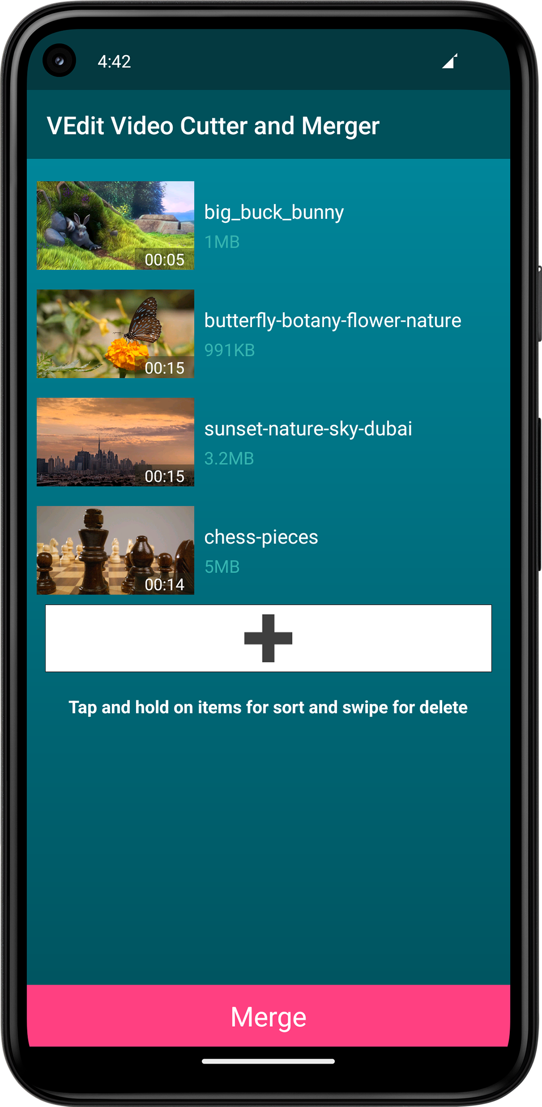اسکرین شات 5 برنامه VEdit Video Cutter and Merger