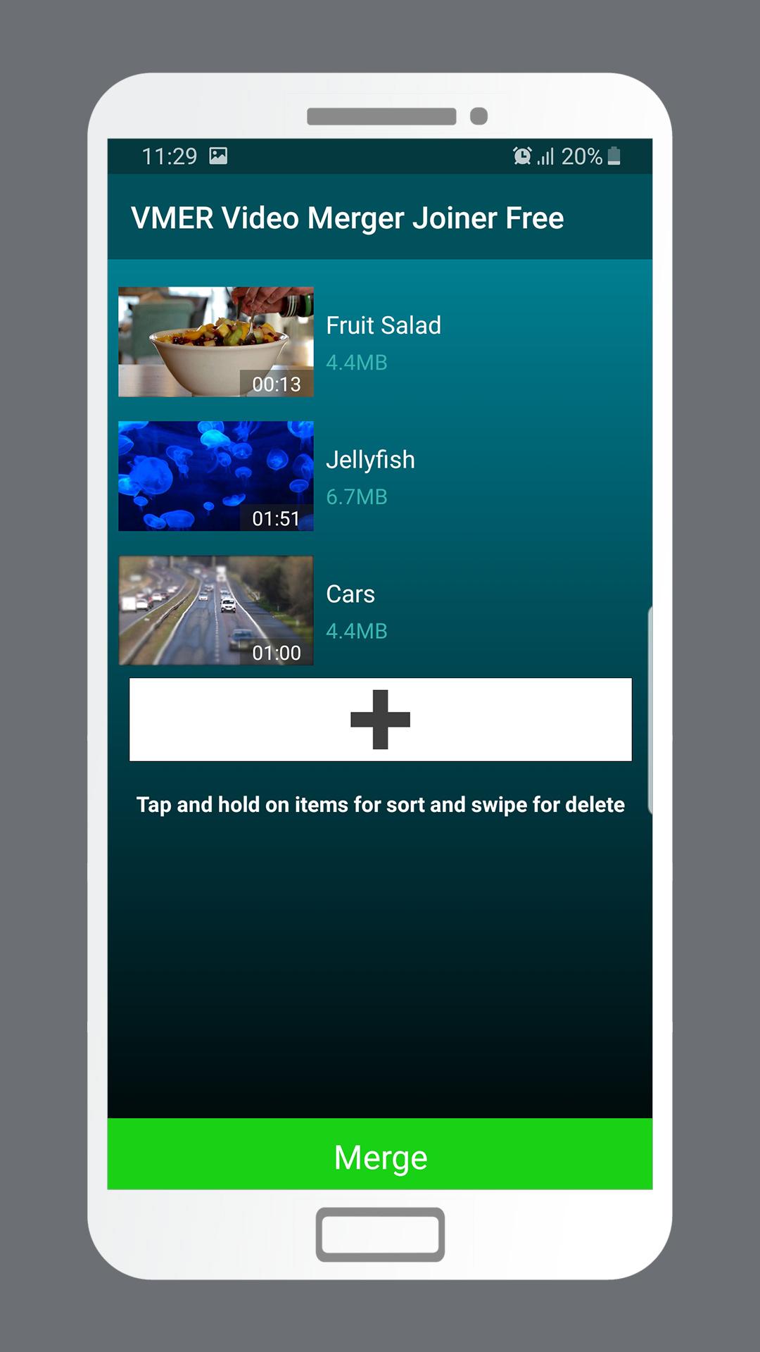 اسکرین شات 2 برنامه VMER Video Merger Joiner