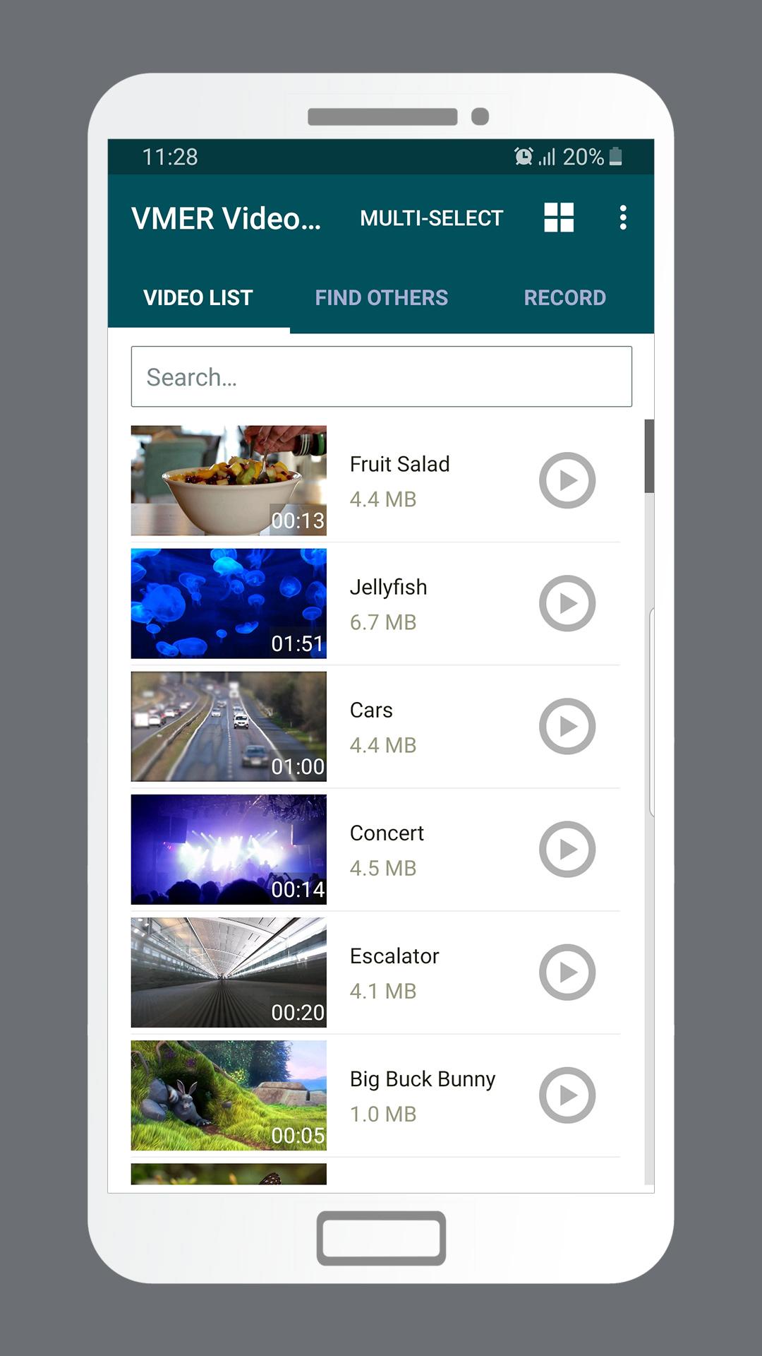 اسکرین شات 1 برنامه VMER Video Merger Joiner