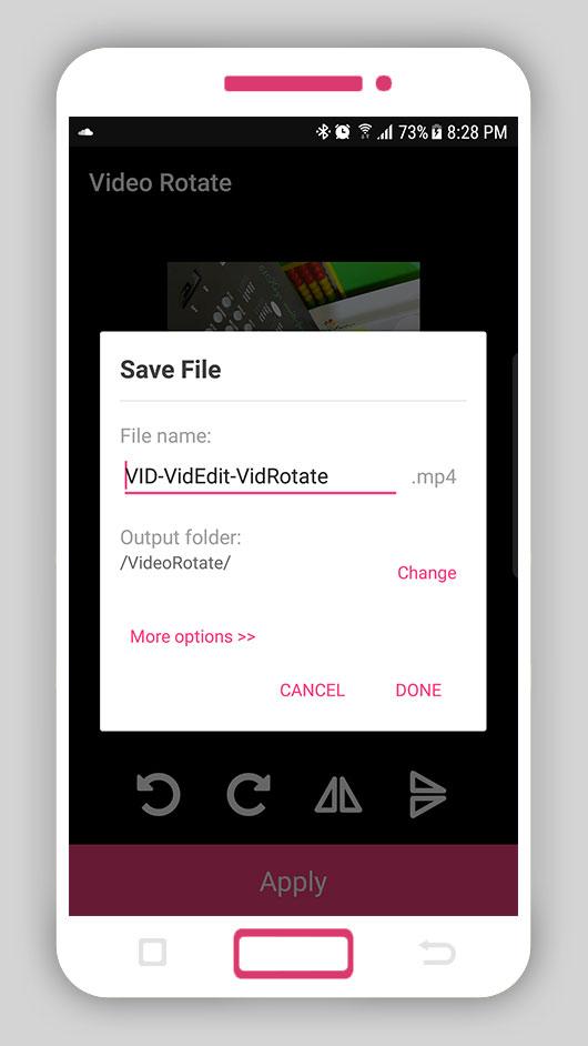 اسکرین شات 6 برنامه Smart Video Rotate and Flip