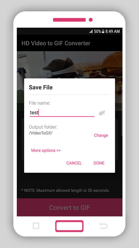 اسکرین شات 6 برنامه HD Video to GIF Converter