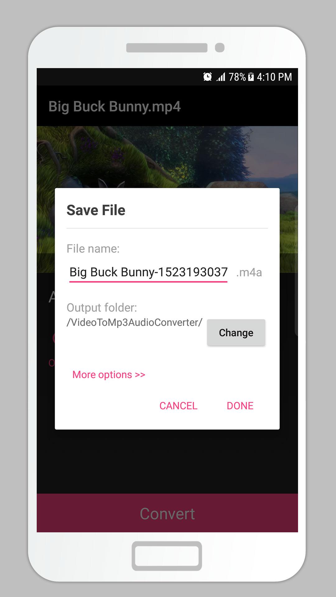اسکرین شات 4 برنامه Video To Mp3 Audio Converter