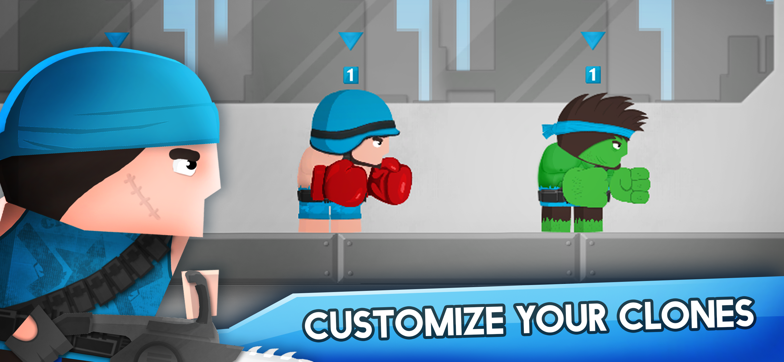 اسکرین شات 2 بازی Clone Armies: Battle Game