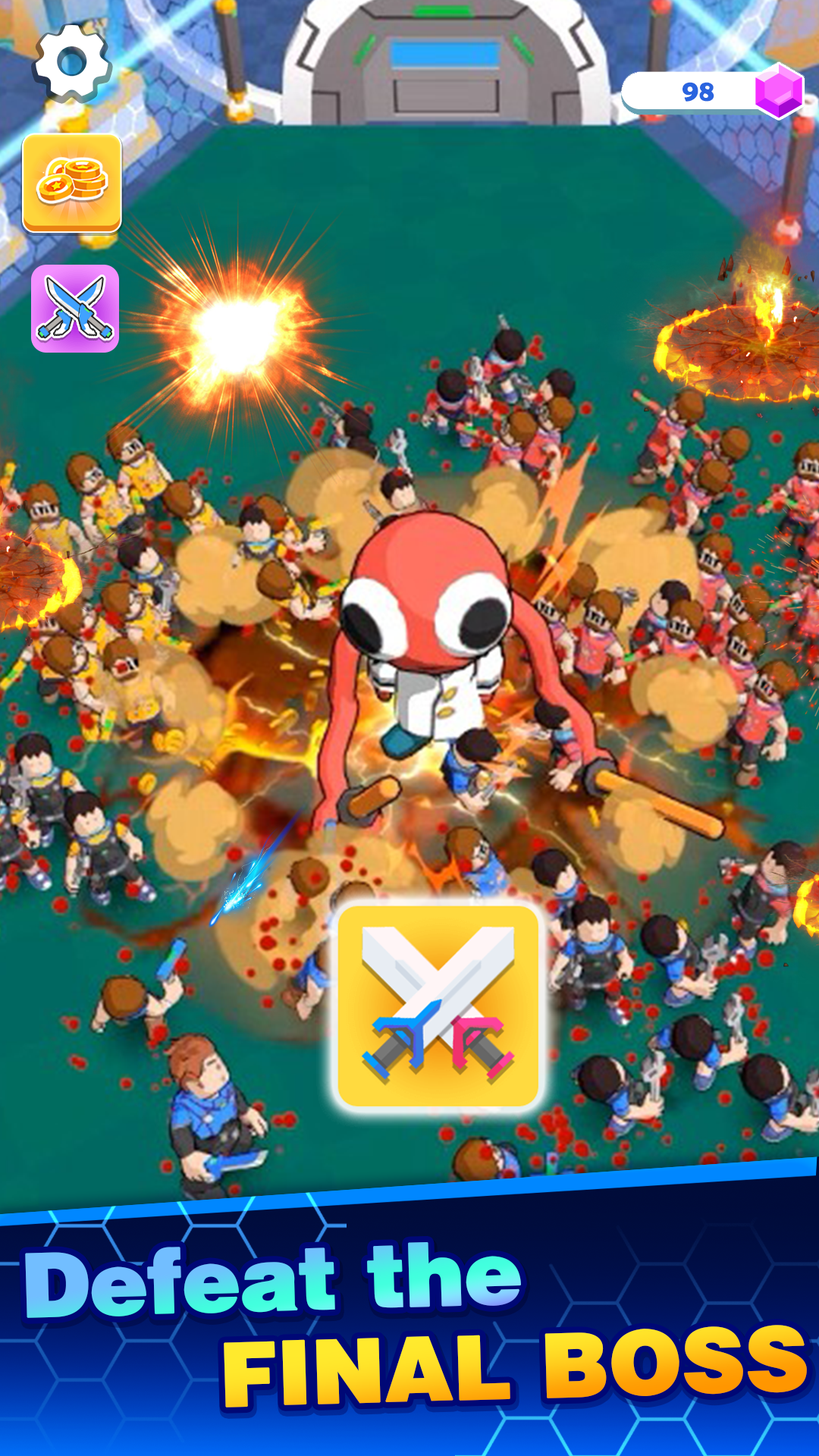 اسکرین شات 1 بازی Clone Crazy Footman: Hero PK