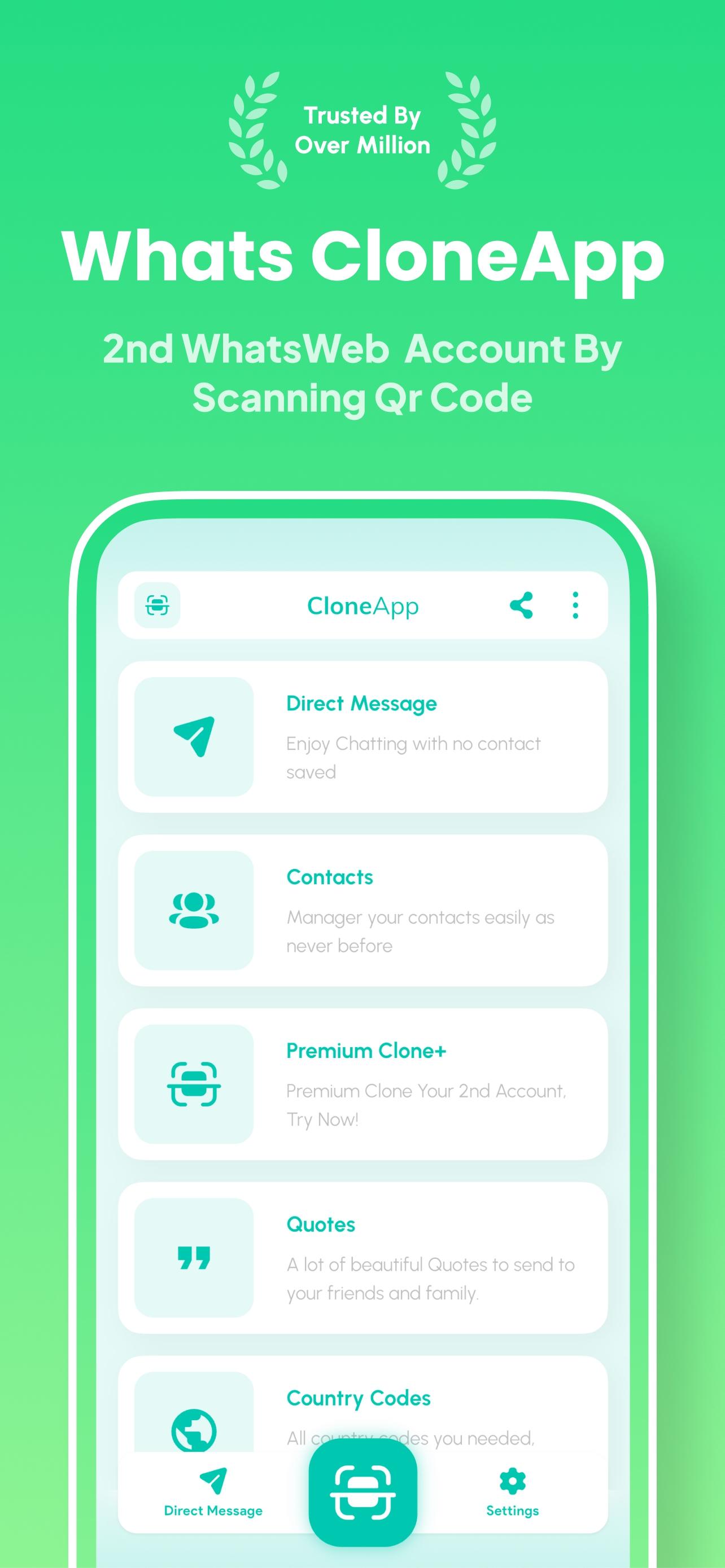 اسکرین شات 1 برنامه Clone App - Multiple Account