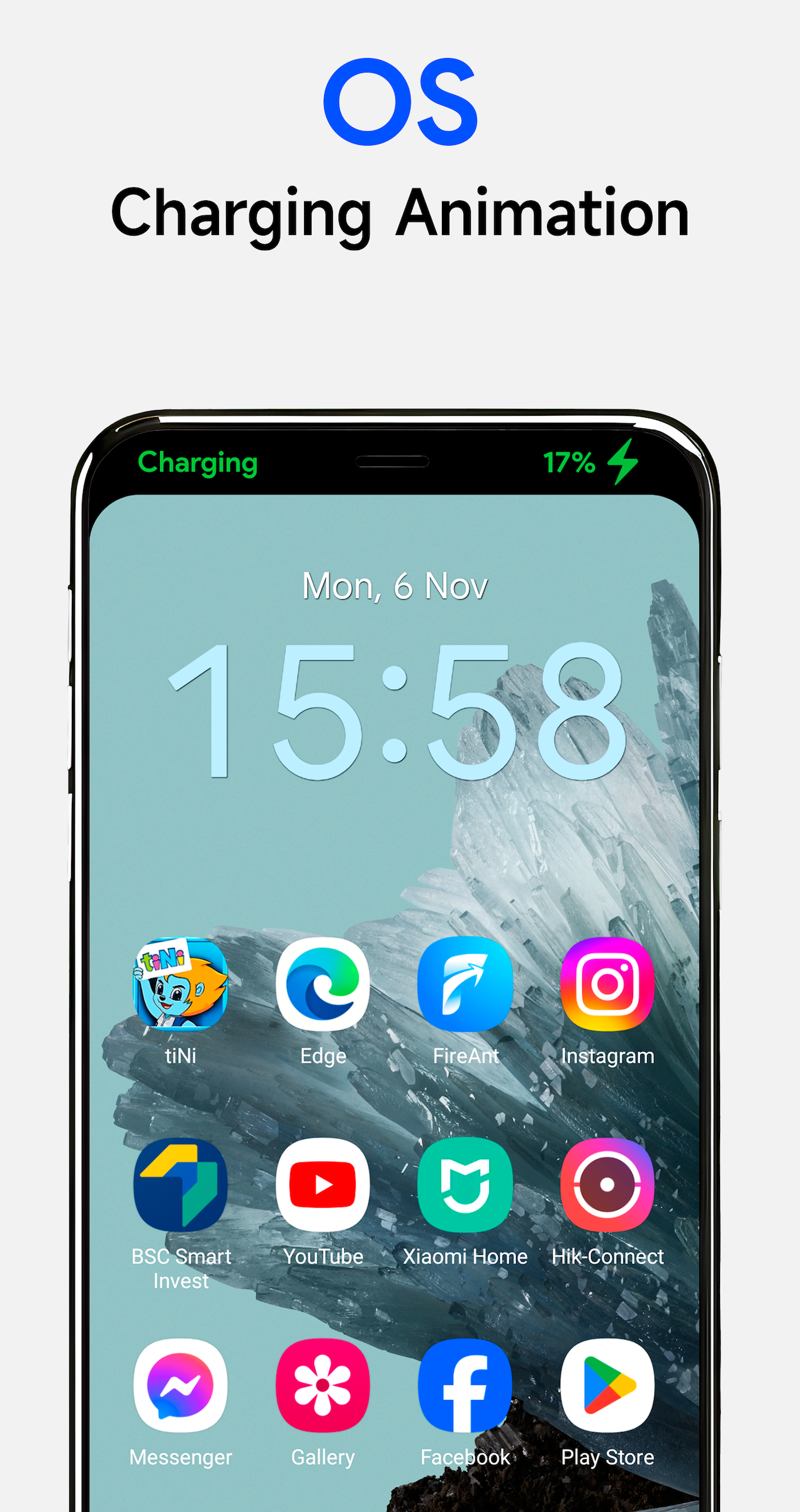 اسکرین شات 5 برنامه OS Charging Animation