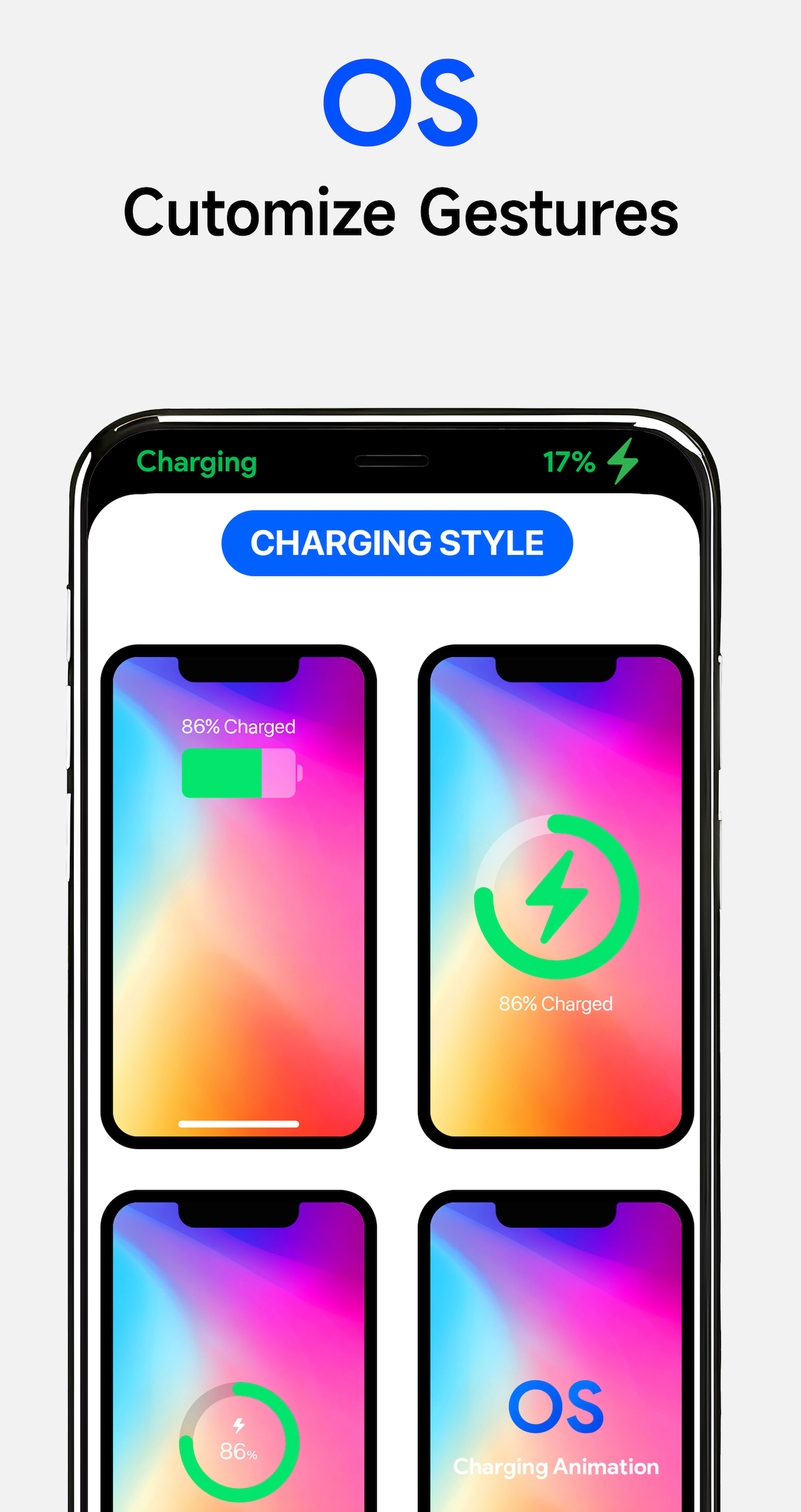 اسکرین شات 3 برنامه OS Charging Animation