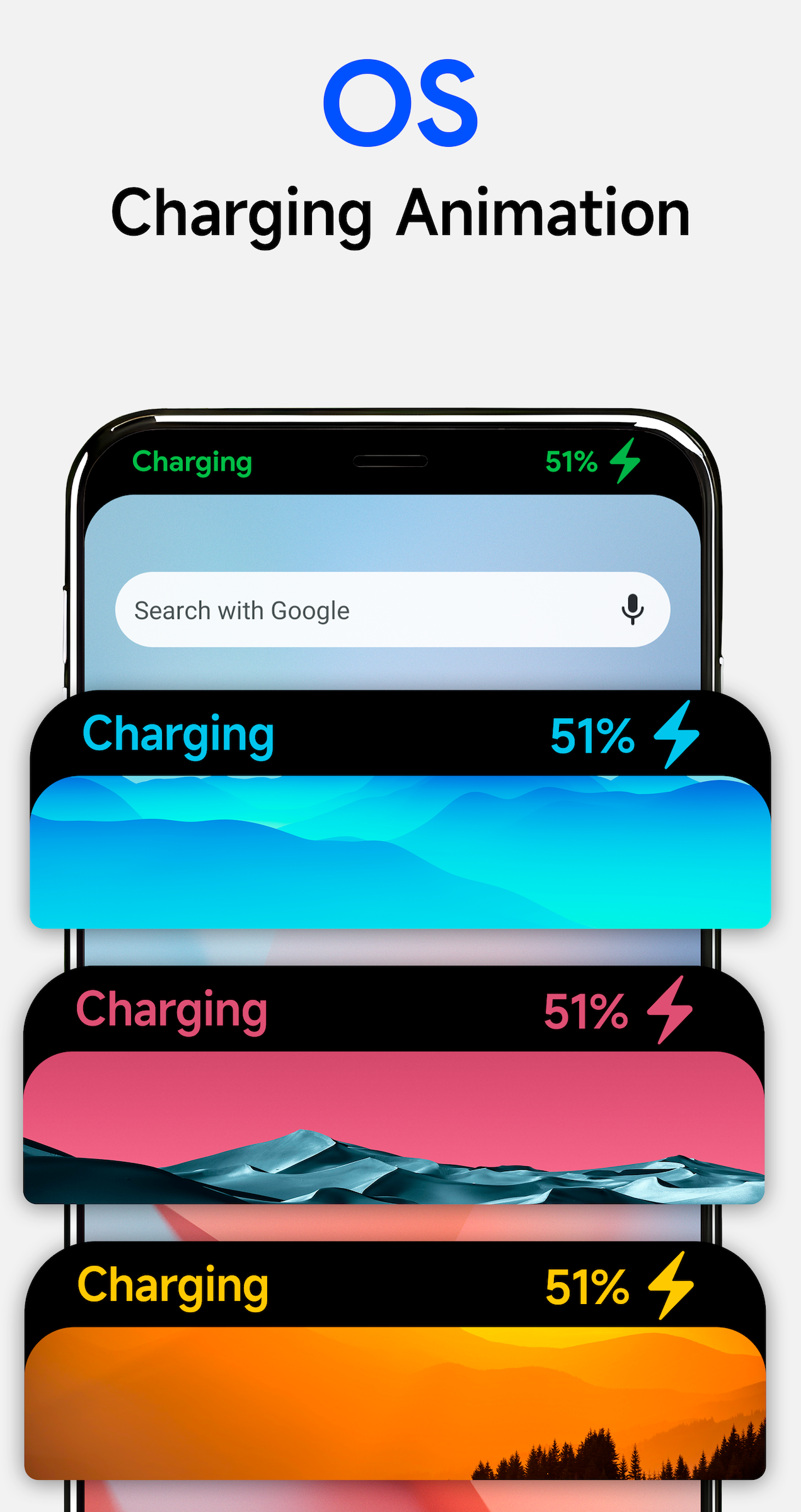 اسکرین شات 2 برنامه OS Charging Animation