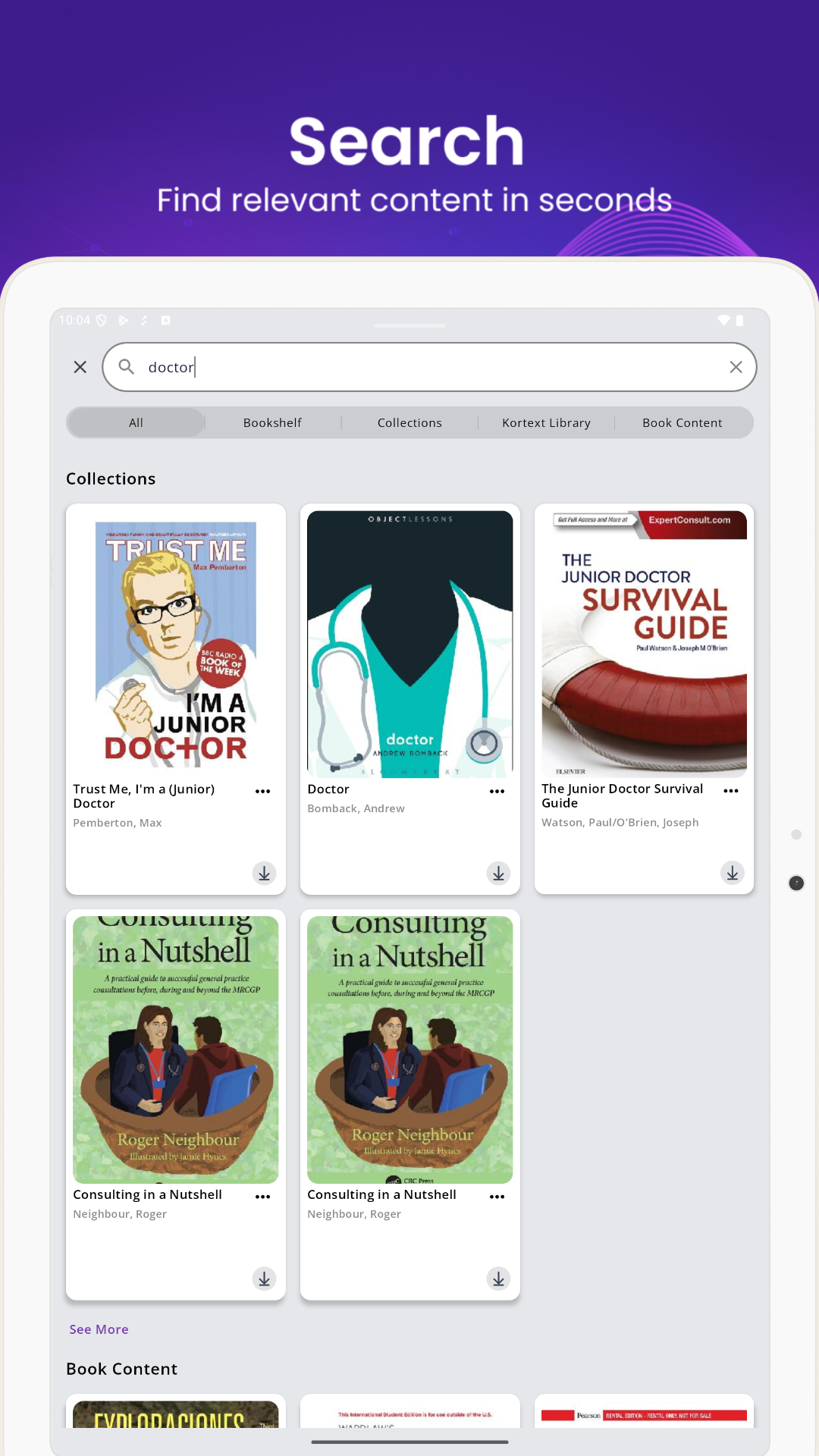 اسکرین شات 2 برنامه Kortext ebooks & etextbooks