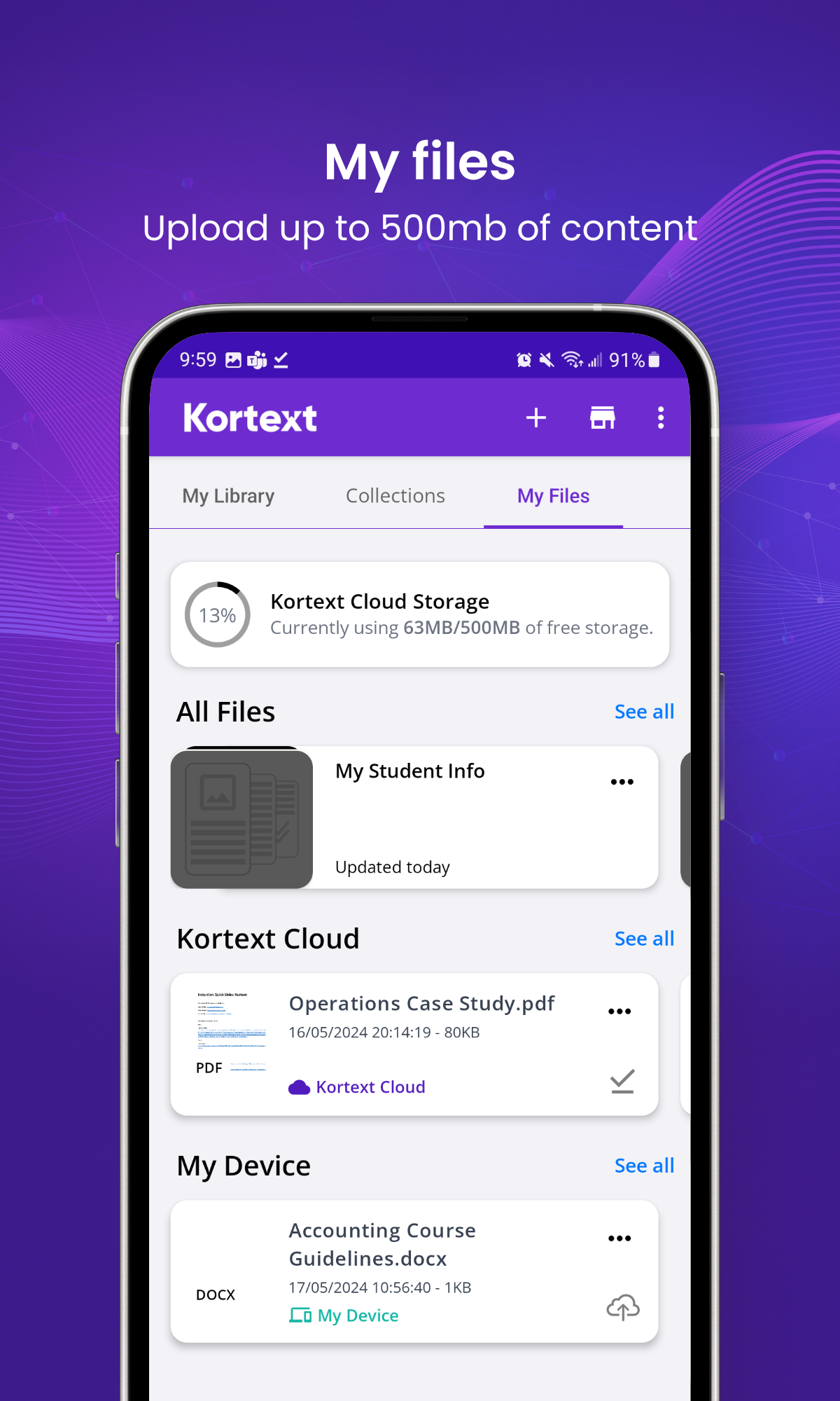 اسکرین شات 4 برنامه Kortext ebooks & etextbooks