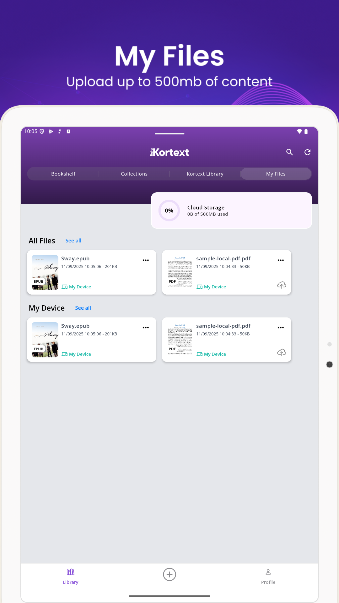 اسکرین شات 4 برنامه Kortext ebooks & etextbooks