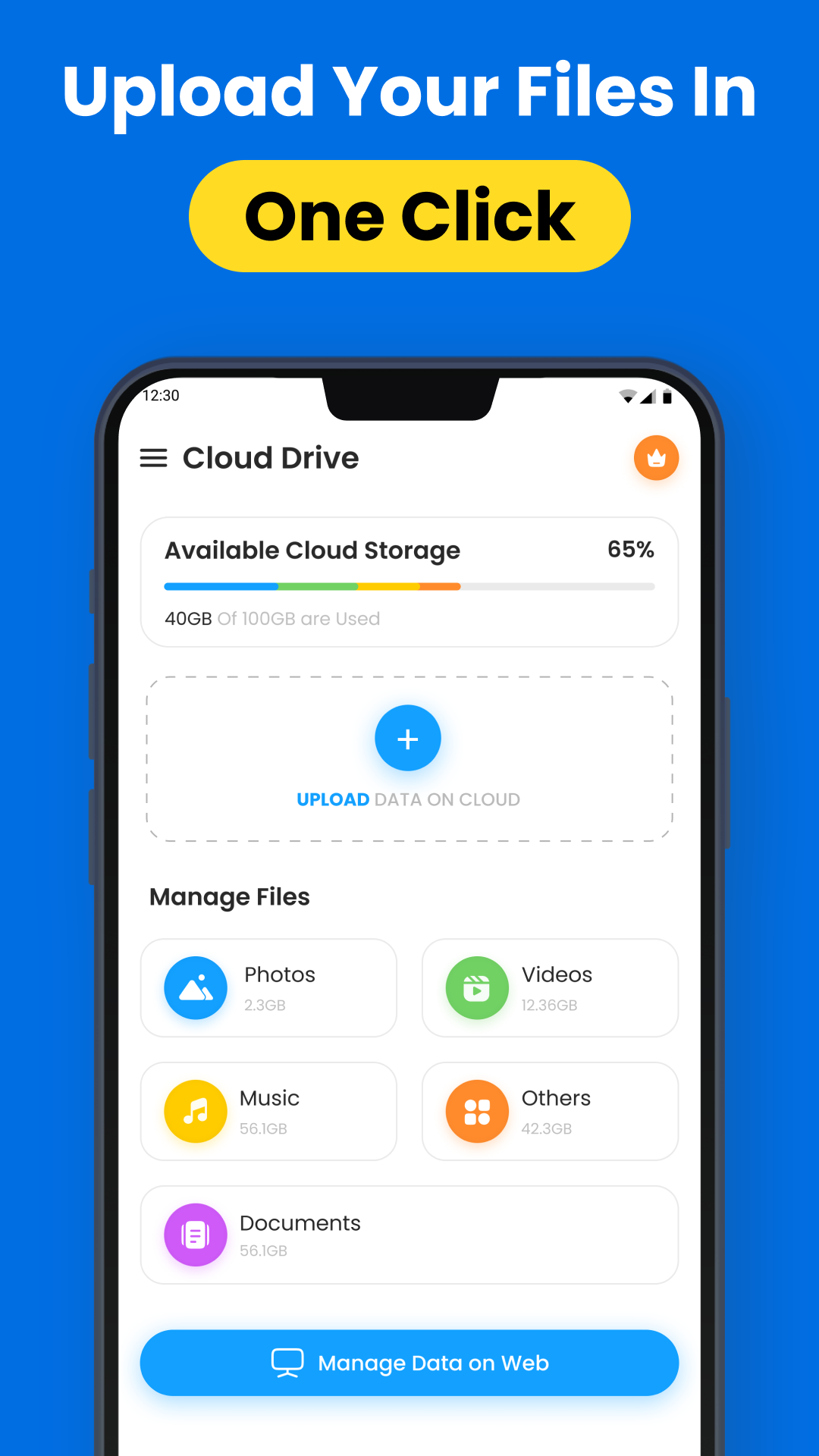 اسکرین شات 2 برنامه Cloud Storage - Cloud Backup