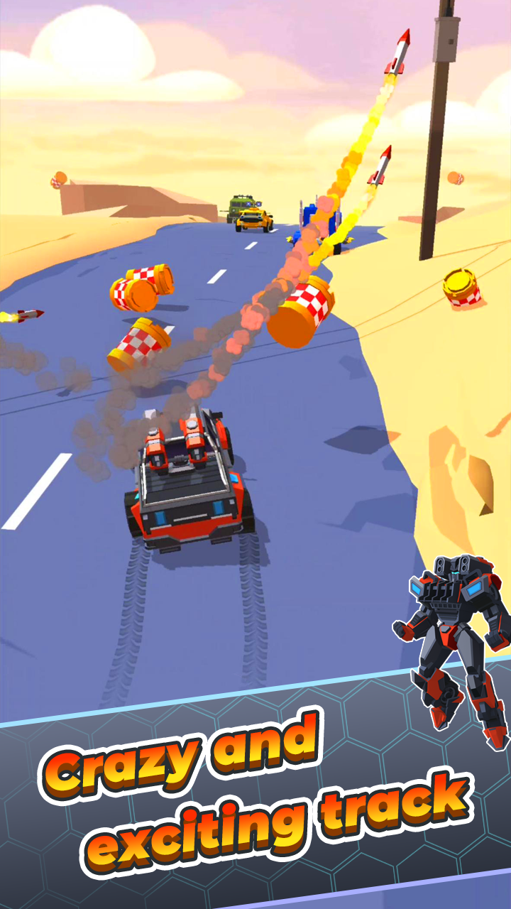 اسکرین شات 3 بازی Clash of Robot: Wild Racing