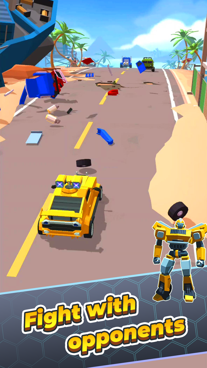 اسکرین شات 5 بازی Clash of Robot: Wild Racing