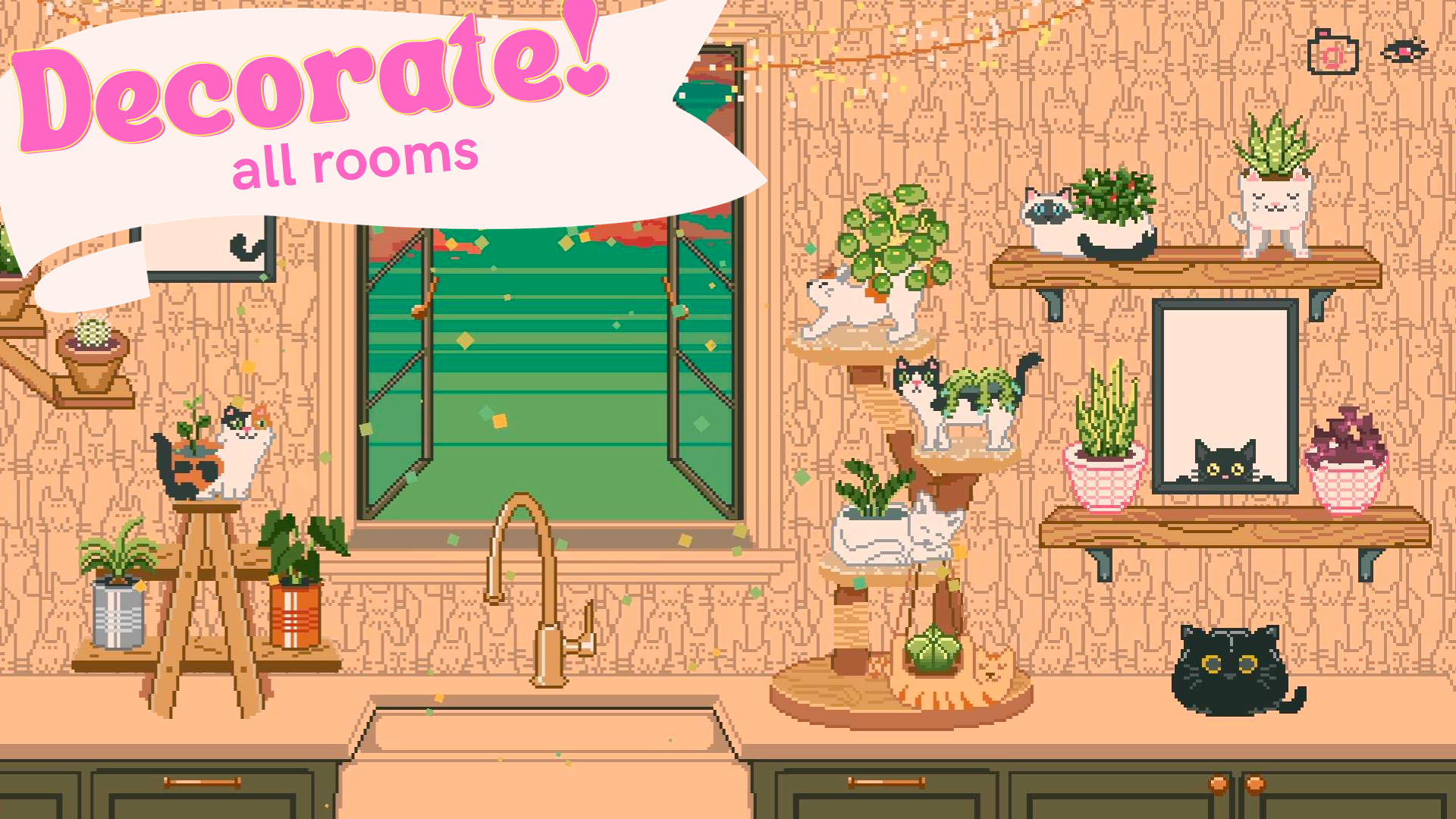 اسکرین شات 3 بازی Window Garden - Lofi Idle Game
