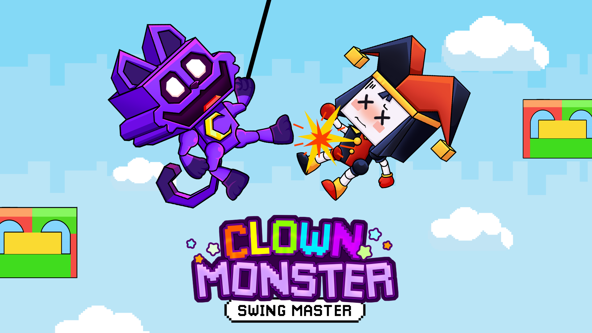 اسکرین شات 1 بازی Clown Monster: Swing Master