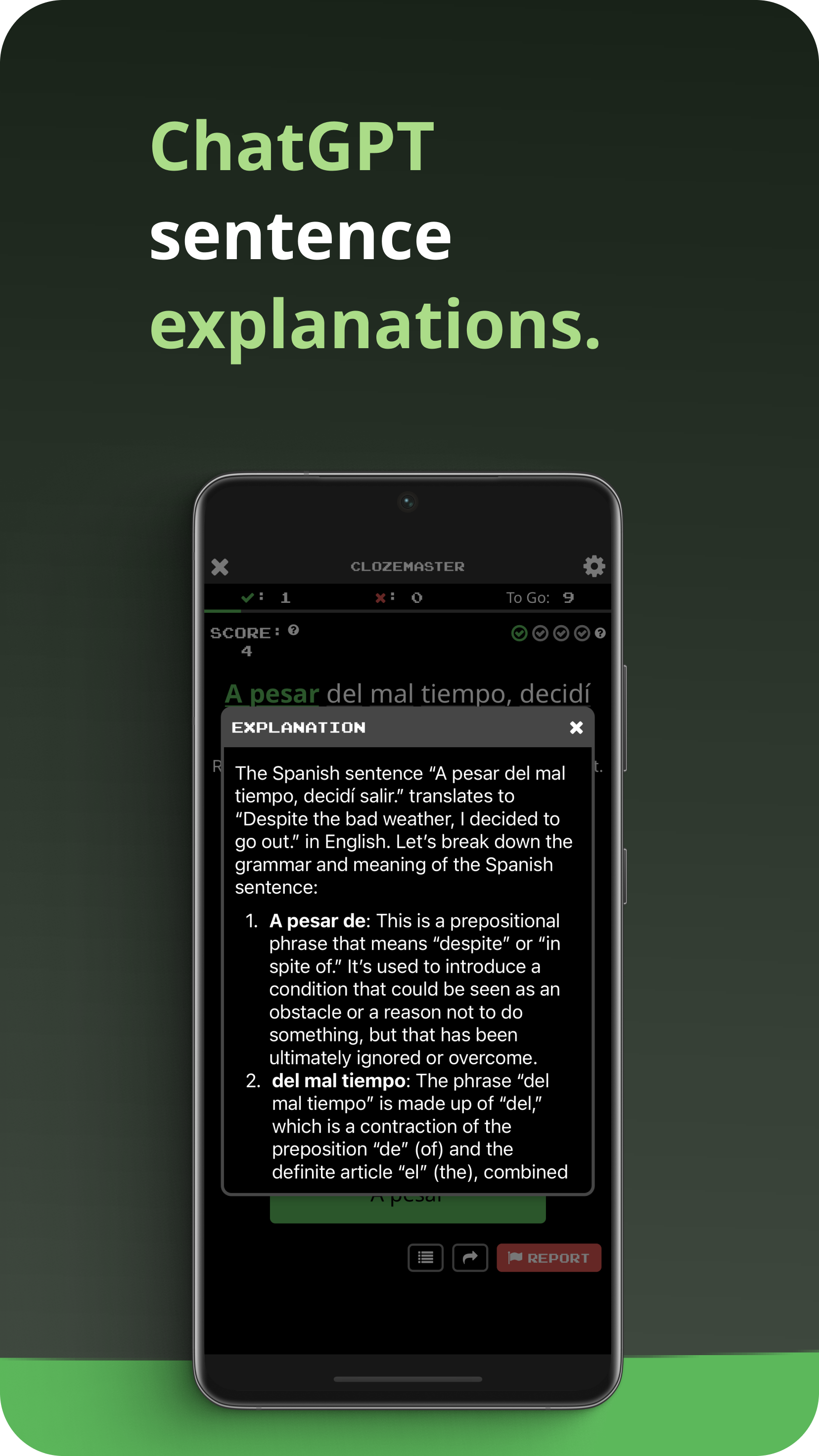 اسکرین شات 5 برنامه Clozemaster: Expand Vocabulary