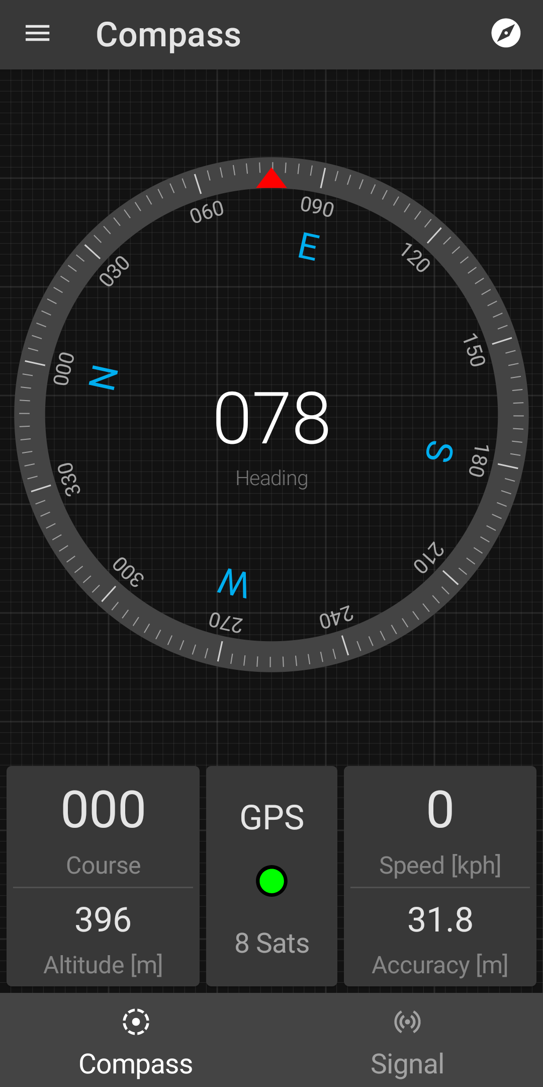 اسکرین شات 2 برنامه Compass and GPS tools