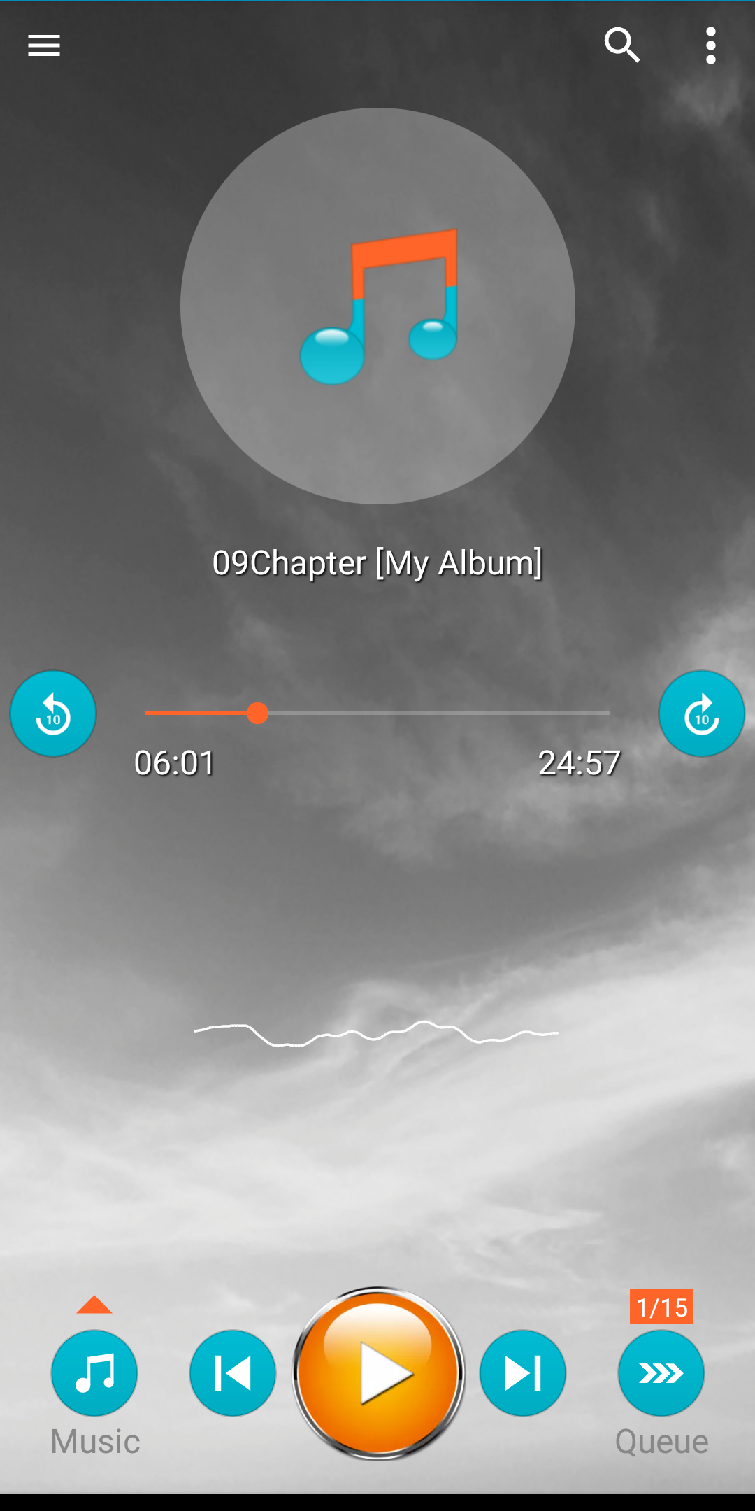 اسکرین شات 2 برنامه Music Queue