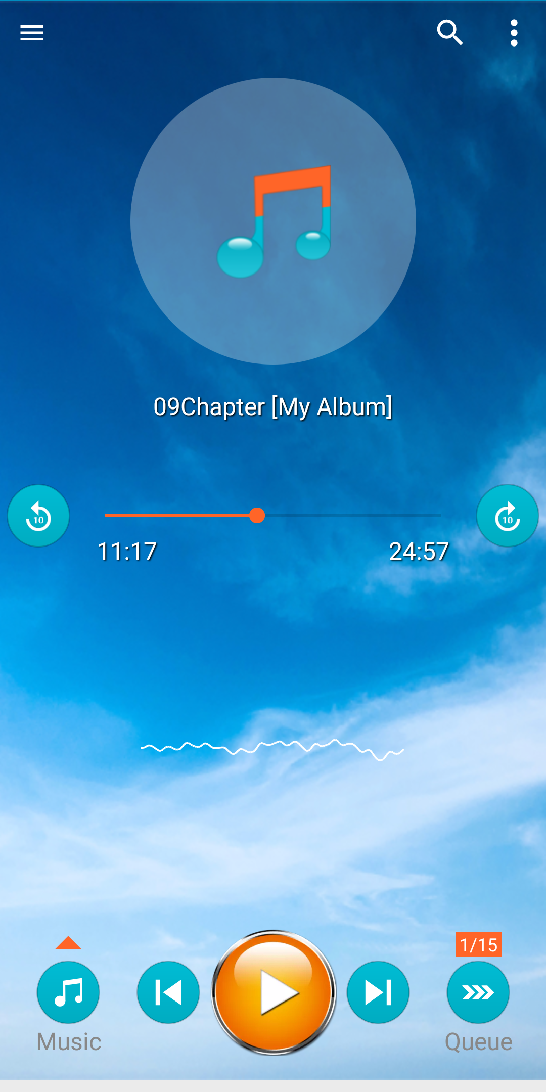 اسکرین شات 1 برنامه Music Queue