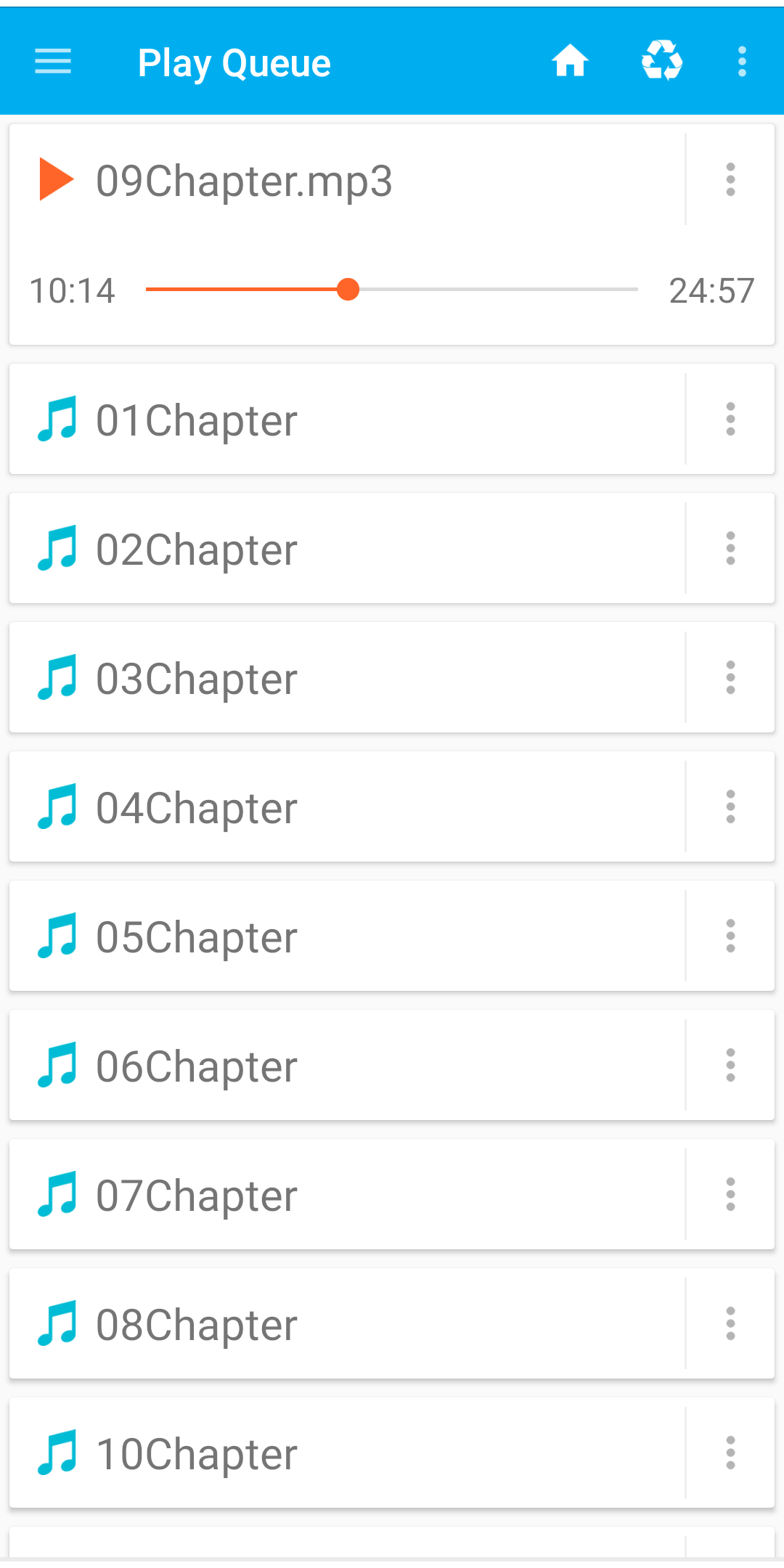 اسکرین شات 4 برنامه Music Queue