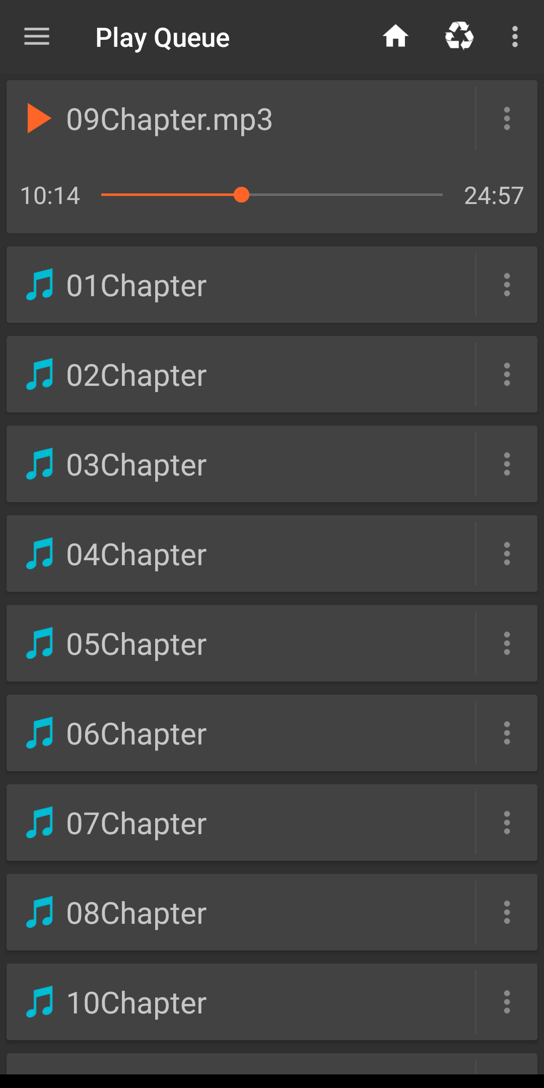 اسکرین شات 3 برنامه Music Queue