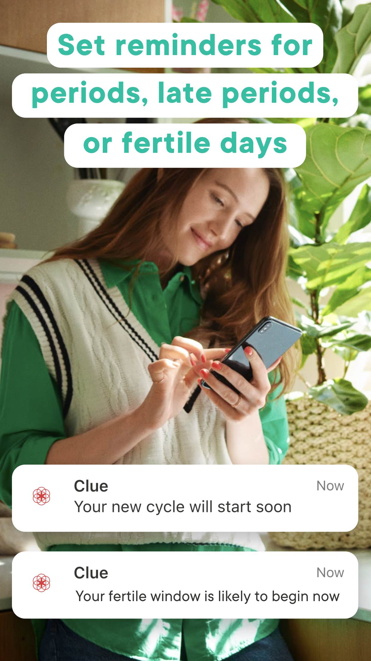 اسکرین شات 6 برنامه Clue Cycle & Period Tracker