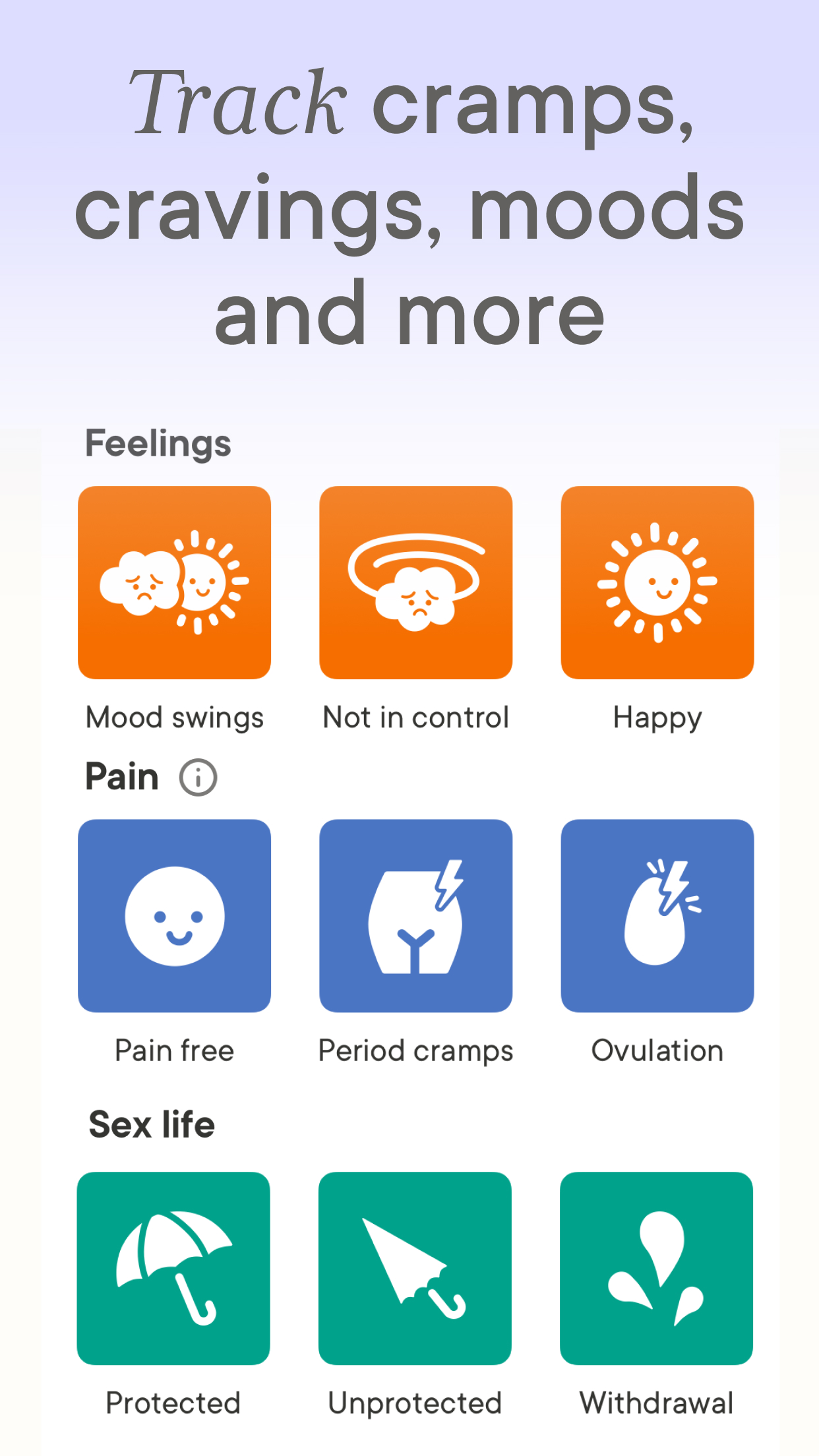 اسکرین شات 3 برنامه Clue Period & Cycle Tracker