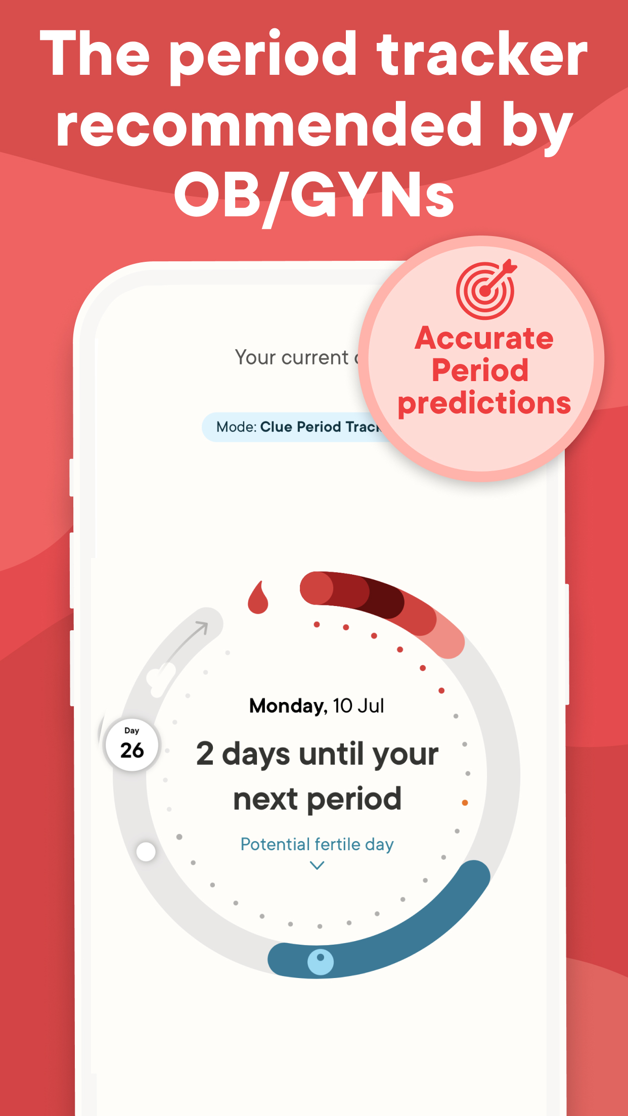 اسکرین شات 1 برنامه Clue Cycle & Period Tracker