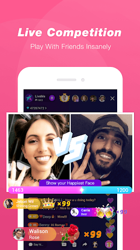 اسکرین شات 6 برنامه LiveMe - Video chat, new friends, and make money