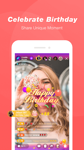 اسکرین شات 4 برنامه LiveMe - Video chat, new friends, and make money
