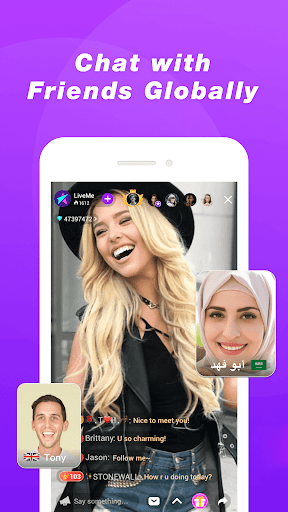 اسکرین شات 1 برنامه LiveMe - Video chat, new friends, and make money