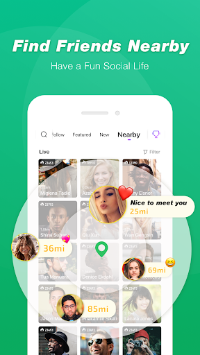 اسکرین شات 3 برنامه LiveMe - Video chat, new friends, and make money