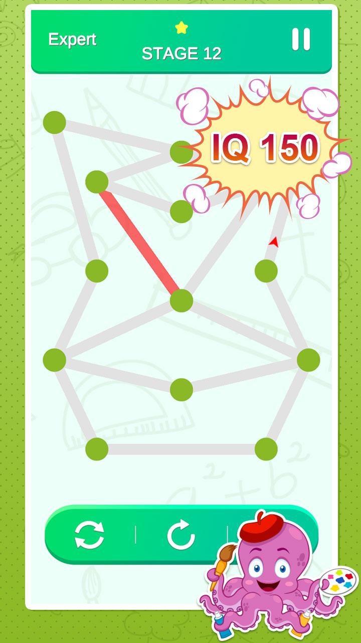 اسکرین شات 5 بازی One Stroke Drawing Puzzle