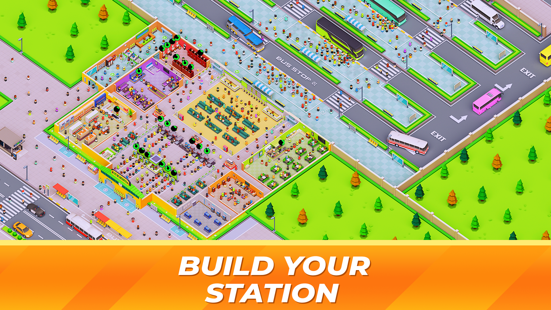 اسکرین شات 2 بازی Idle Bus Station - Tycoon Game