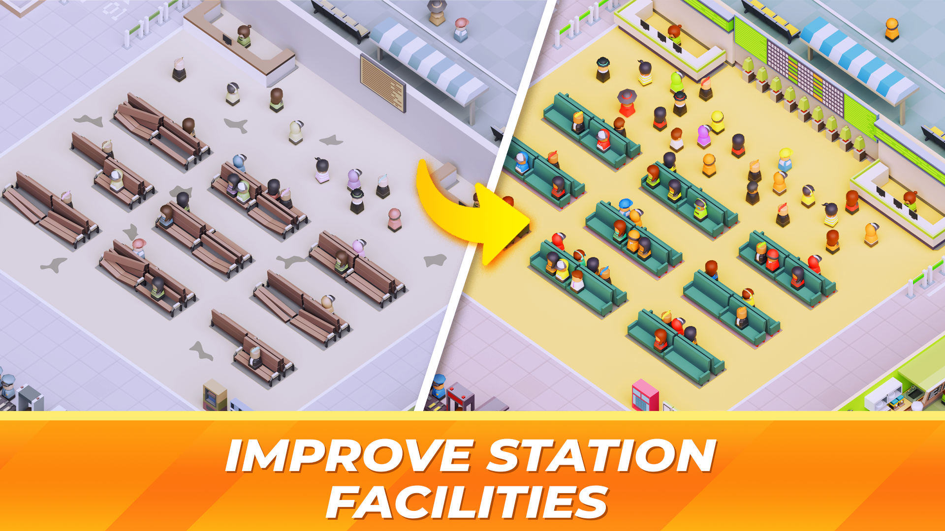 اسکرین شات 4 بازی Idle Bus Station - Tycoon Game
