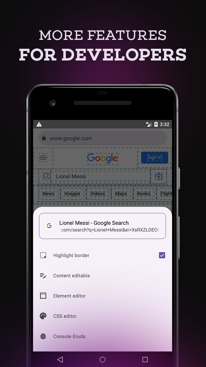 اسکرین شات 2 برنامه Element Inspector - HTML Web