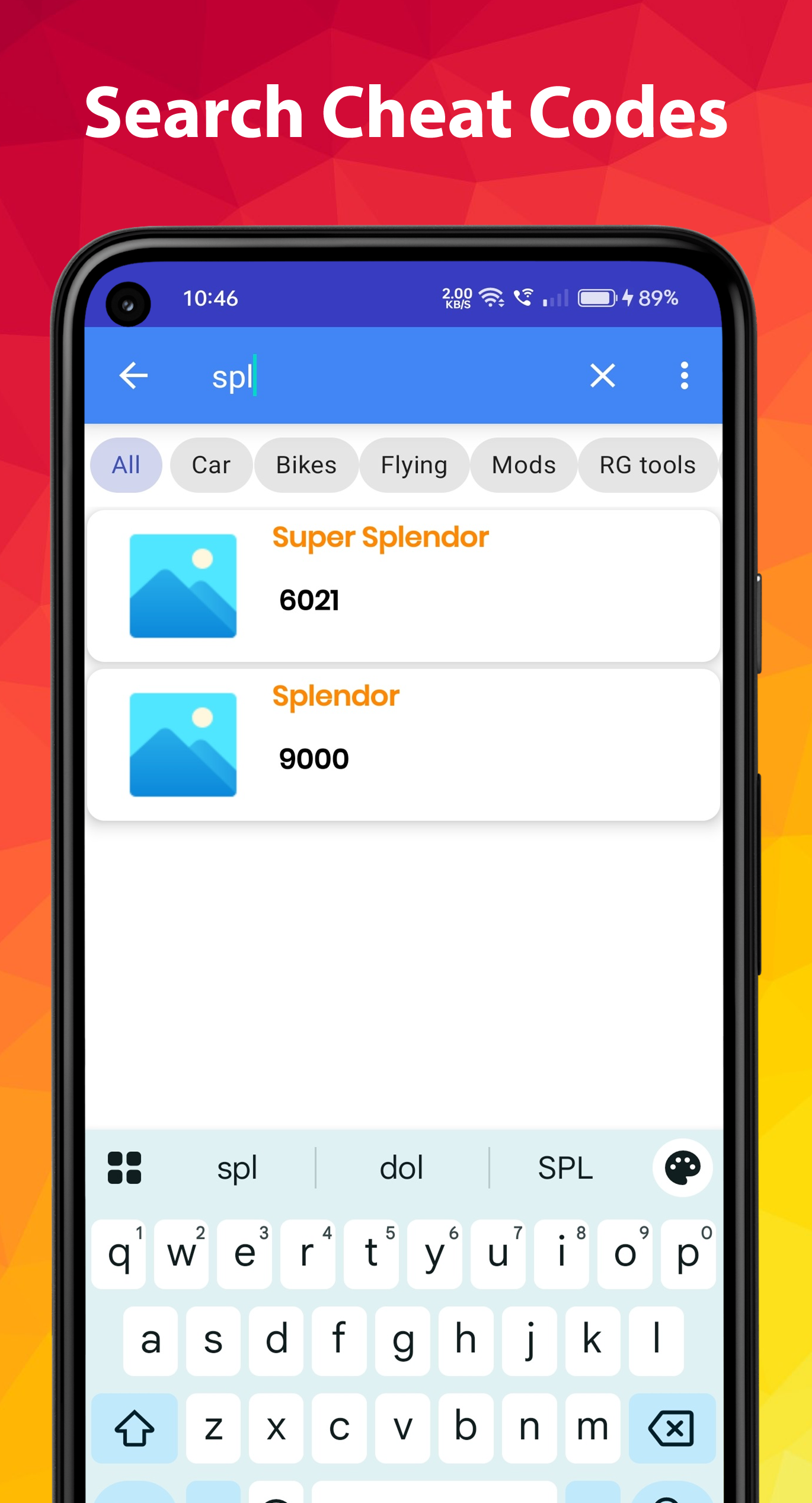 اسکرین شات 2 برنامه Indian cheat code list