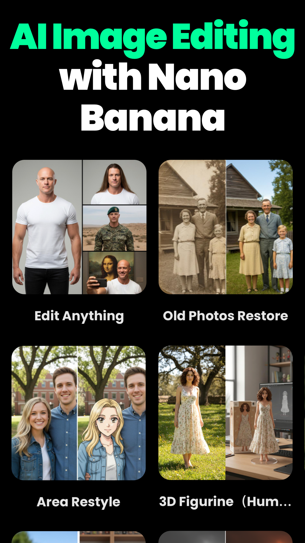 اسکرین شات 2 برنامه Banana AI - AI Edit Image