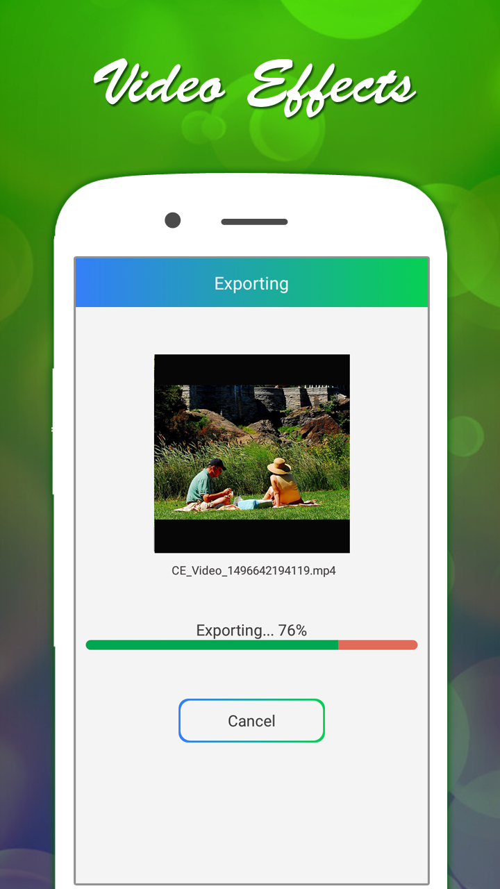 اسکرین شات 6 برنامه Color Video Effects, Add Music