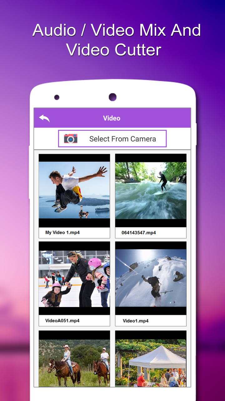 اسکرین شات 2 برنامه Audio / Video Mix,Video Cutter