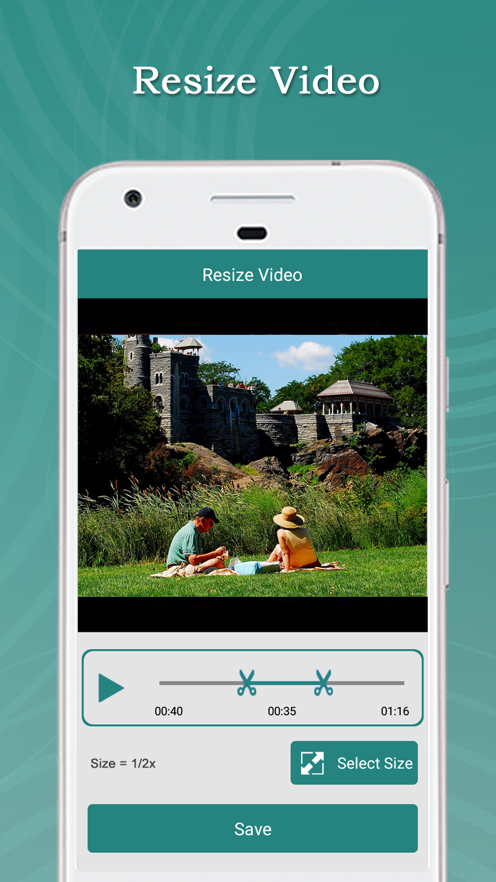 اسکرین شات 2 برنامه Resize Video