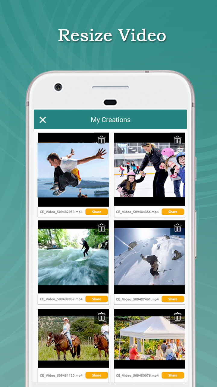 اسکرین شات 5 برنامه Resize Video