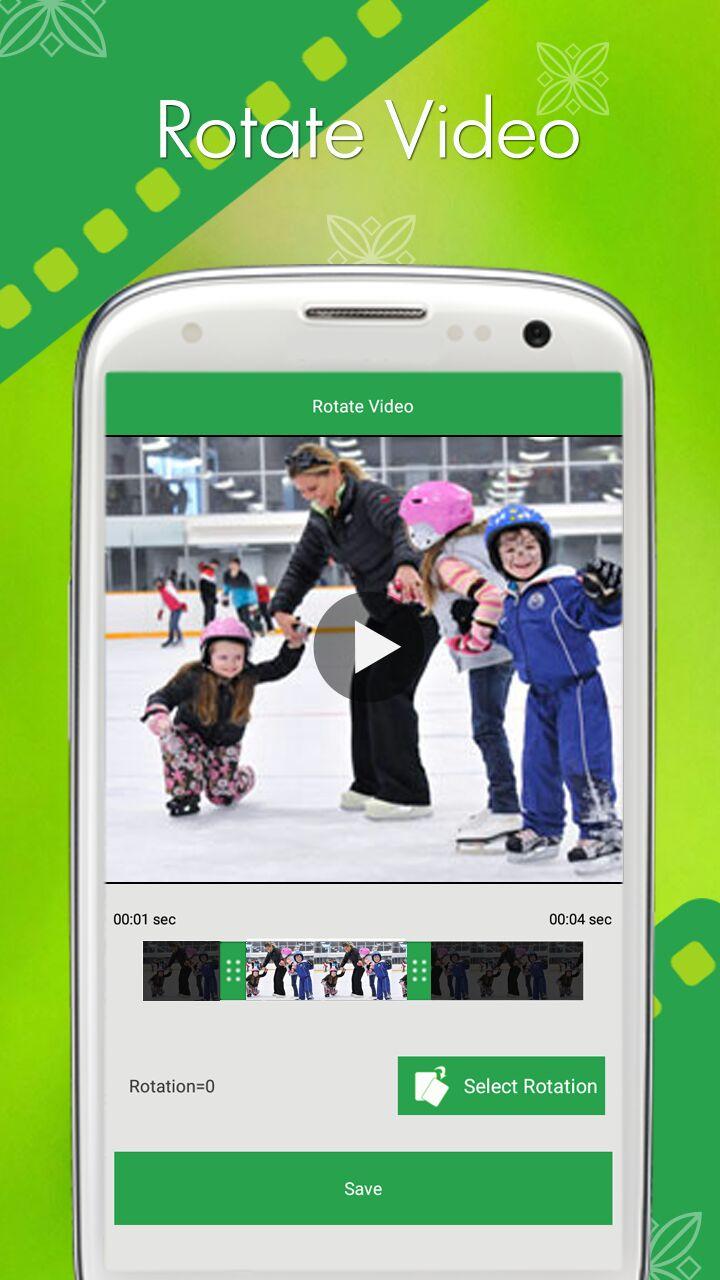 اسکرین شات 3 برنامه Rotate Video, Cut Video