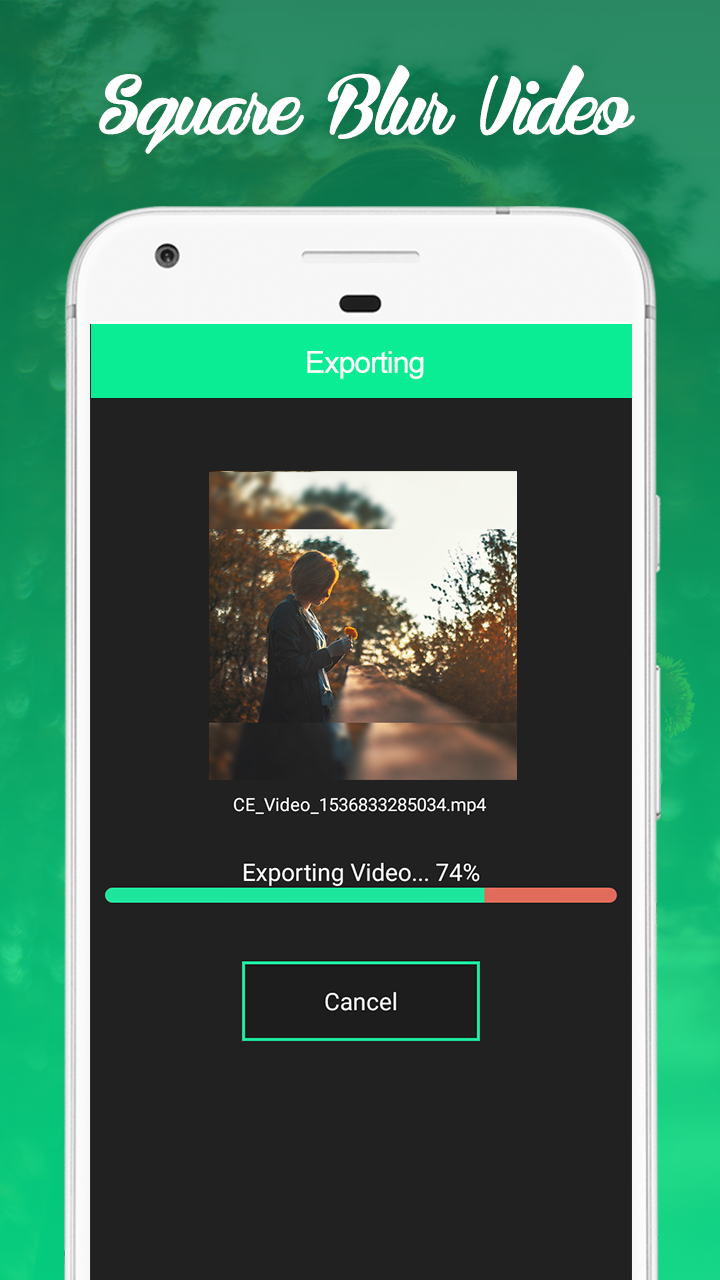 اسکرین شات 5 برنامه Blur Video, Blur Square Video,