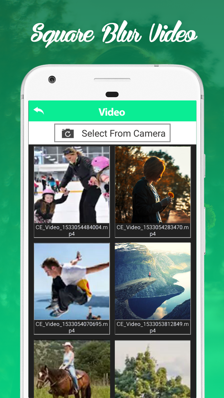 اسکرین شات 2 برنامه Blur Video, Blur Square Video,