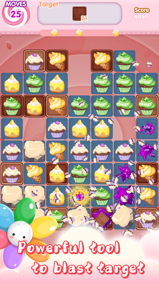 اسکرین شات 3 بازی Cake Land - Line Match 3