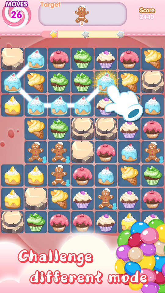 اسکرین شات 4 بازی Cake Land - Line Match 3