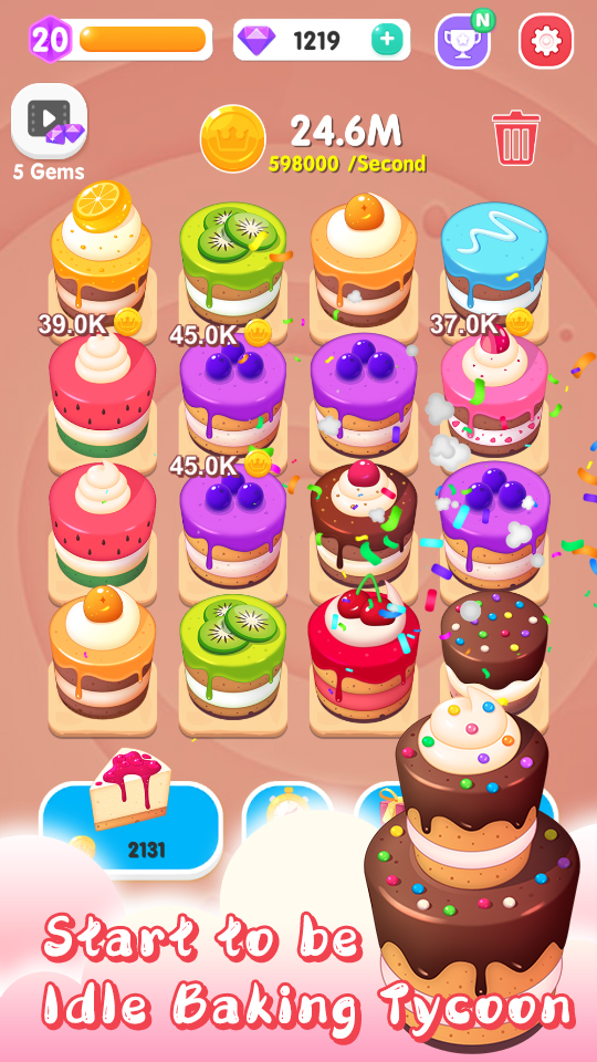 اسکرین شات 5 بازی Merge Cake Mania