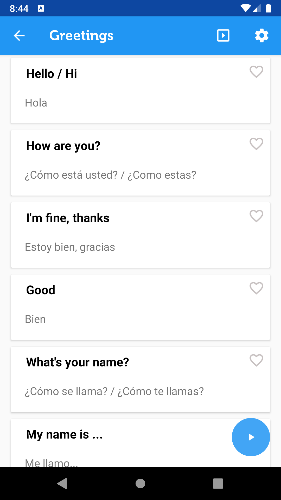 اسکرین شات 2 برنامه Learn Spanish (Latin American)